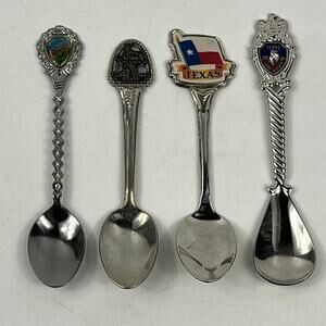Vintage Souvenir Collector Spoon Lot Texas Grand Canyon Arizona Southwest Travel